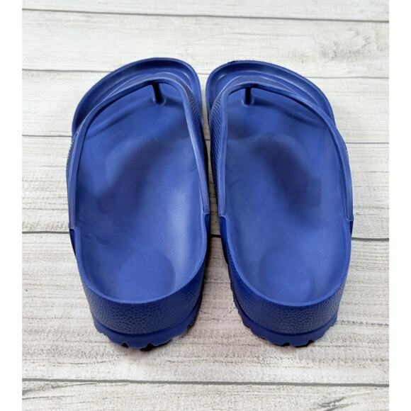 Birkenstock Men’s Honolulu Eva Navy Regular Flip Flop Thong Sandals Size 46 - Picture 3 of 6